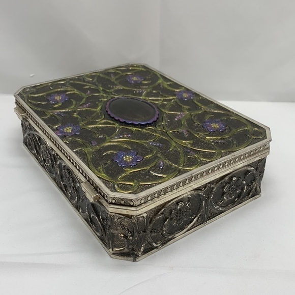 Godinger Silverplated Jewelry Box Upcycle - Picture 5 of 11